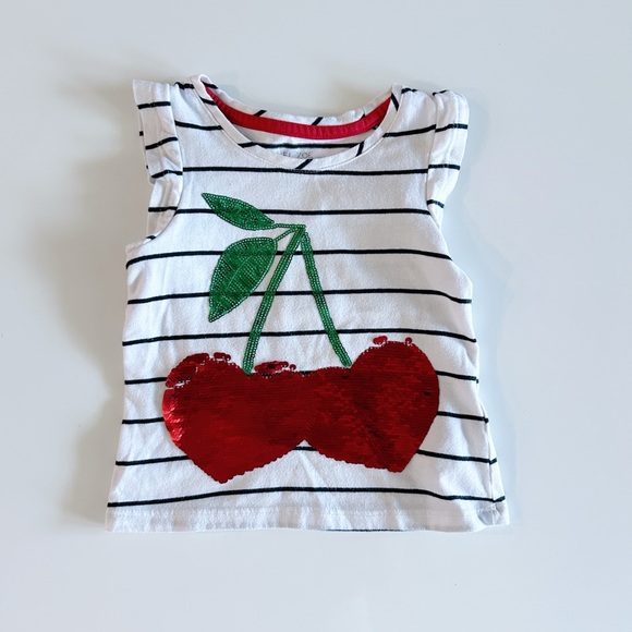Rachel Zoe Other - Rachel Zoe Toddler Girl Cherries Sequin Top - 4T